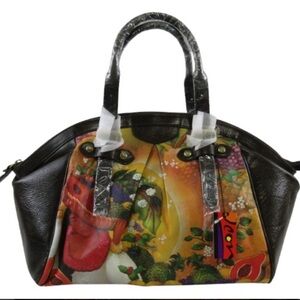 Absolutely Gorgeous Unique Leather ICON LA “Love and Be Loved” Shoulder Bag!